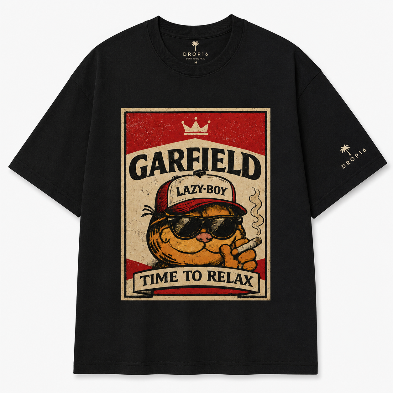 🔥 Camiseta Garfield Retrô Premium ⚡Frete Grátis para Todo Brasil