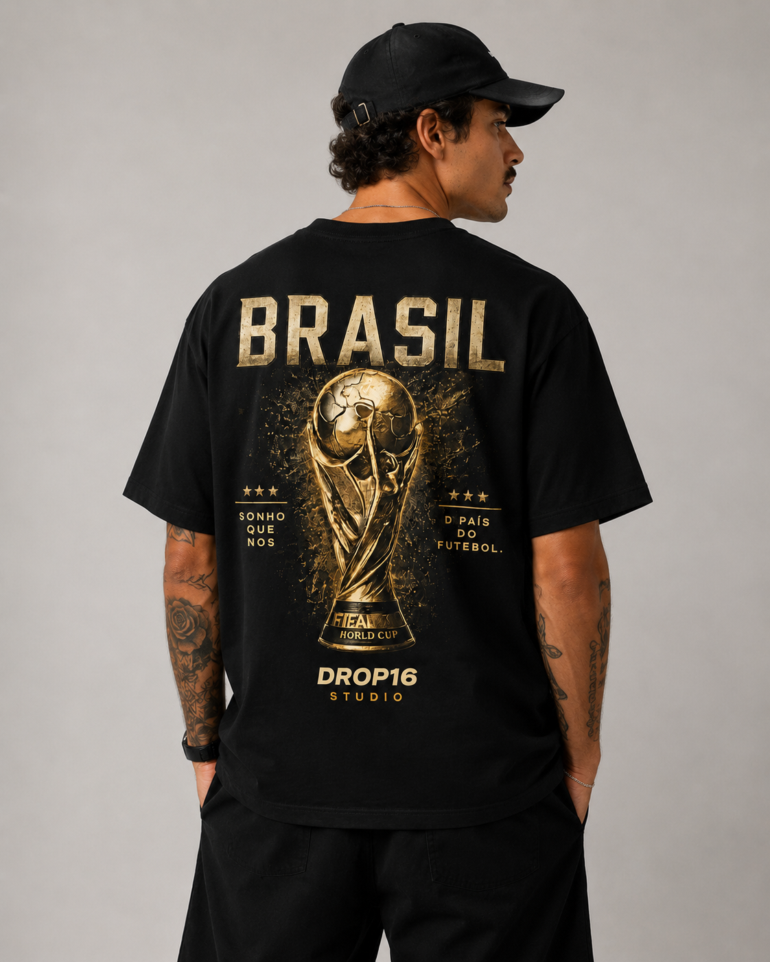 Camiseta O Peso da Taça Preta