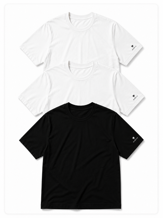 Kit Black Edition (Branco + Branco + Preto)