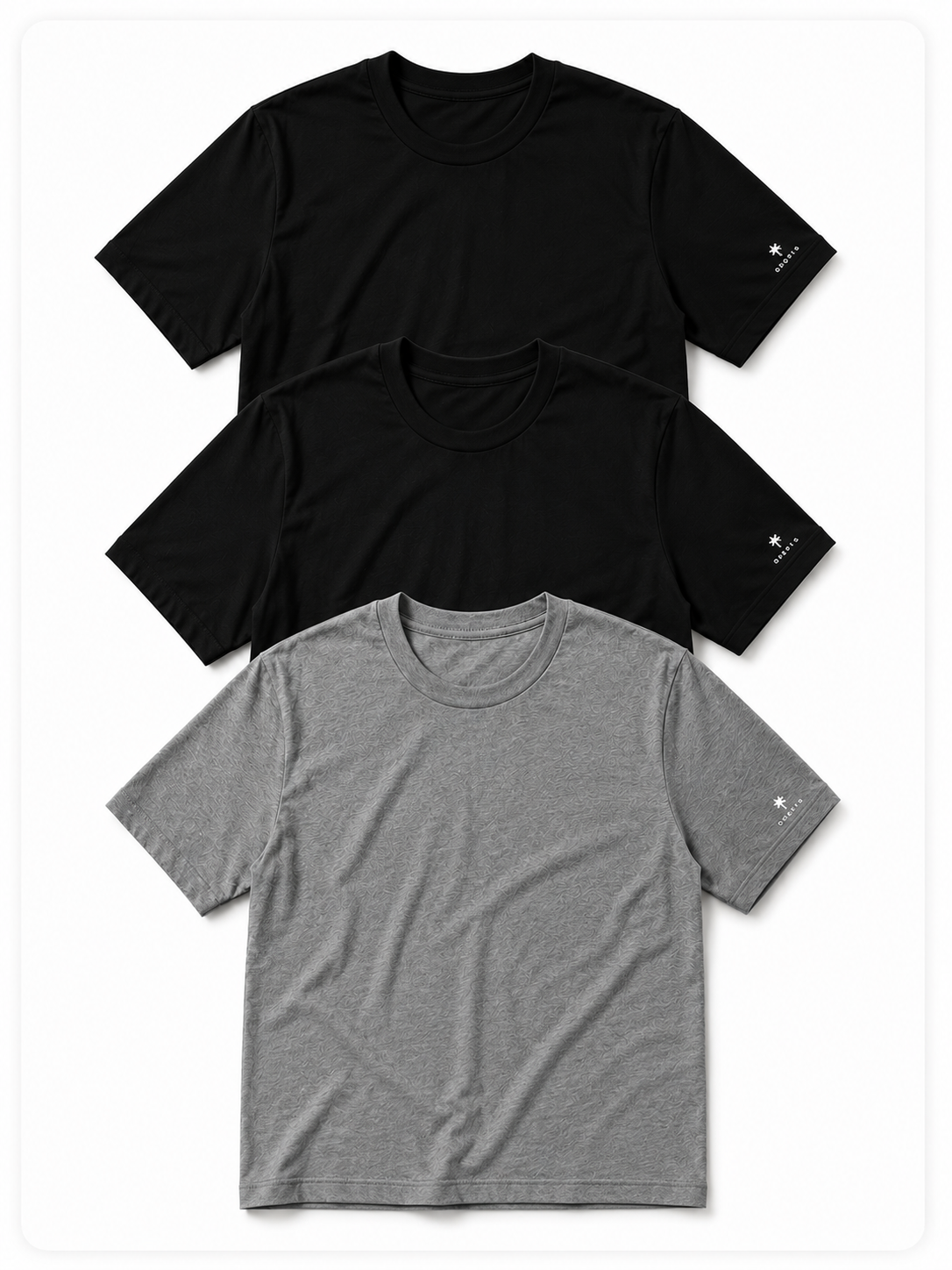 Kit Essentials (Preto + Preto + Cinza)