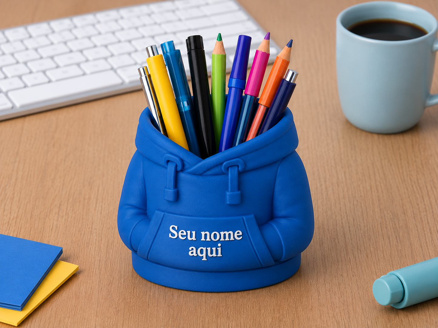 Porta Caneta Moletom Personalizado [FRETE GRÁTIS]