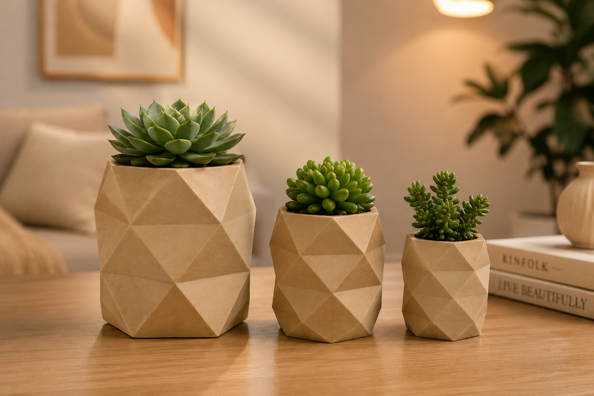 Kit Decorativo Lurea Diamond | 3 Vasos Premium [Frete Grátis]