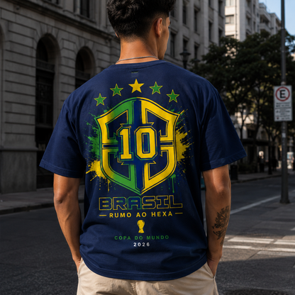 Camiseta Brasil Rumo ao Hexa