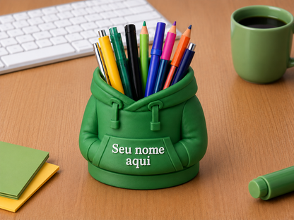 Porta Caneta Moletom Personalizado [FRETE GRÁTIS]