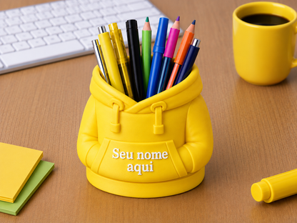 Porta Caneta Moletom Personalizado [FRETE GRÁTIS]