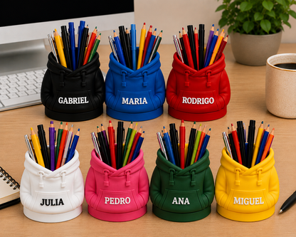 Porta Caneta Moletom Personalizado [FRETE GRÁTIS] | APÓS A COMPRA, ENVIE OS NOMES PELO WHATSAPP