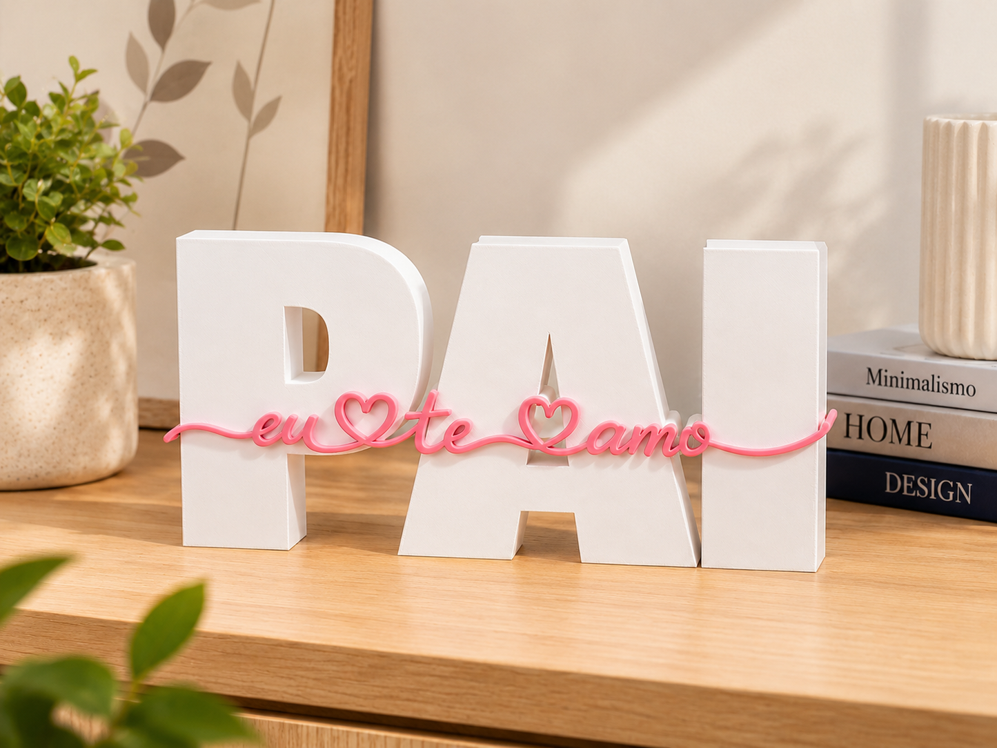 Presente Criativo para o Dia dos Pais | Escultura "Pai, Eu Te Amo"