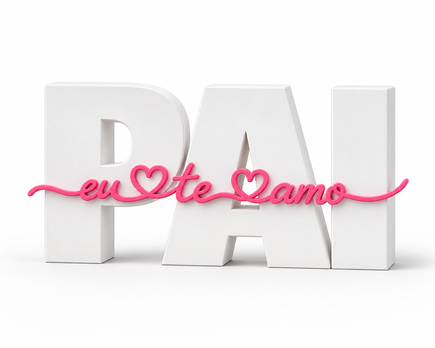 Presente Criativo para o Dia dos Pais | Escultura "Pai, Eu Te Amo"