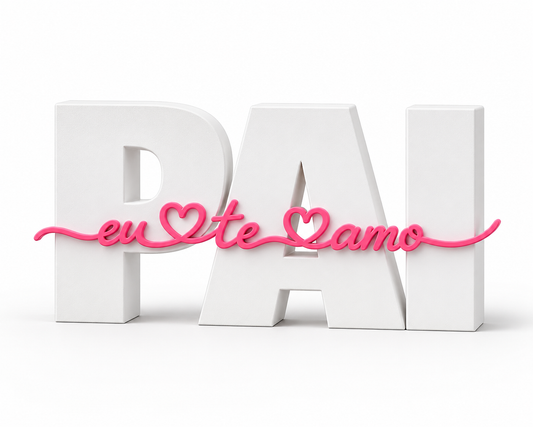Presente Criativo para o Dia dos Pais | Escultura "Pai, Eu Te Amo"